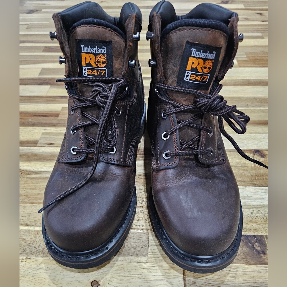 Timberland PRO Brown Work Boots - Men's Durable Leather Safety Boots